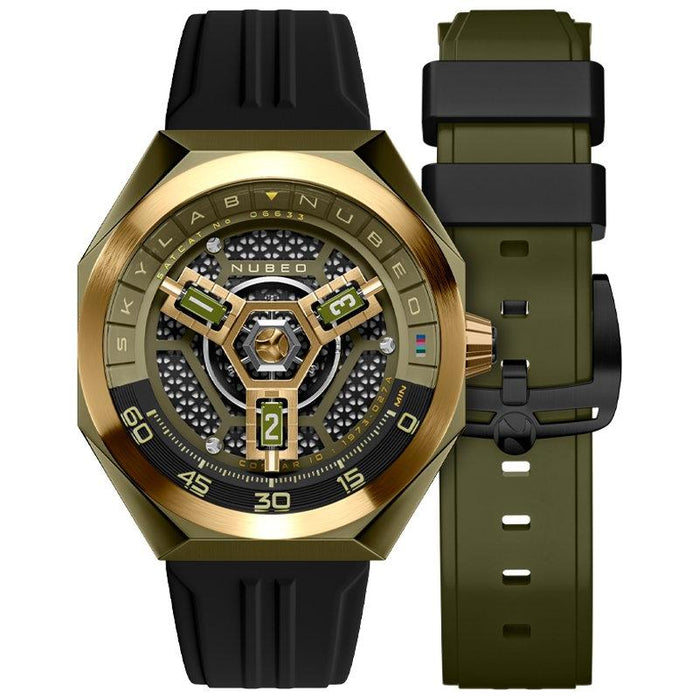 Nubeo Skylab Automatic Limited Edition Green Gold angled shot picture