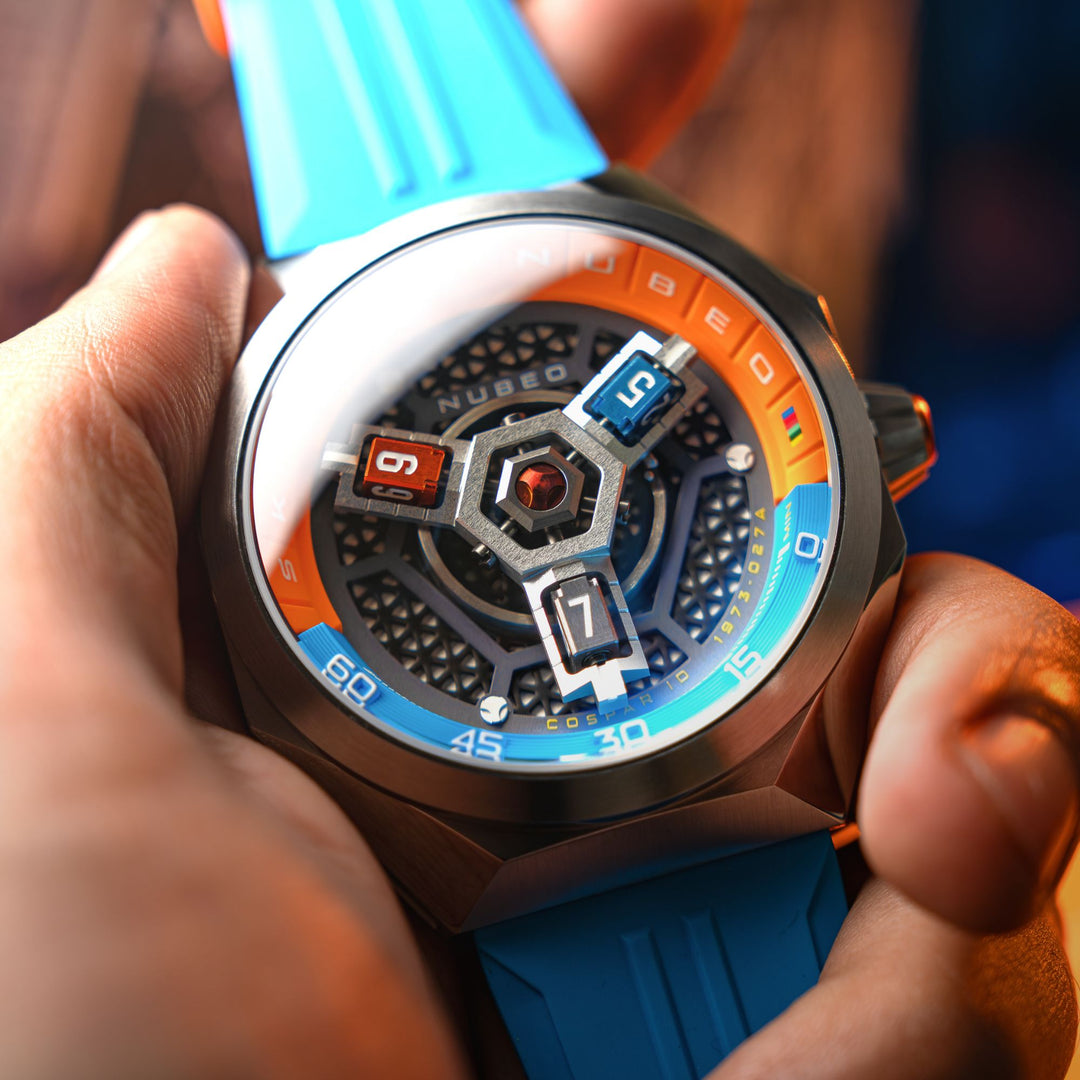 Nubeo Skylab Automatic Limited Edition Orange Blue – Watches.com