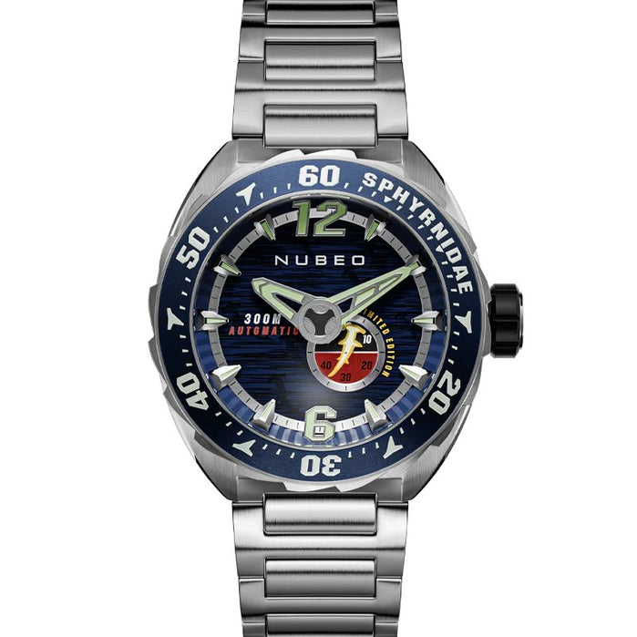 Nubeo Sphyrnidae Automatic Limited Edition Aurora Blue angled shot picture