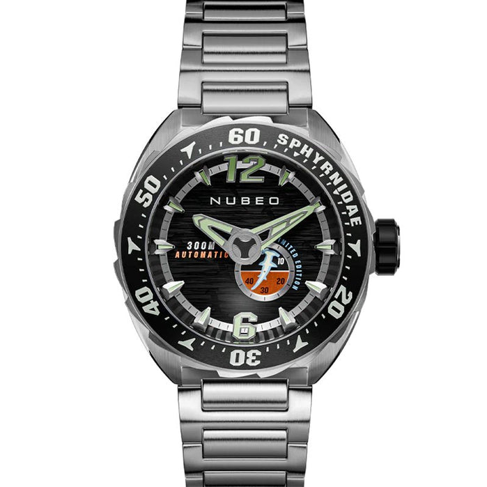 Nubeo Sphyrnidae Automatic Limited Edition Devil Ray Black angled shot picture
