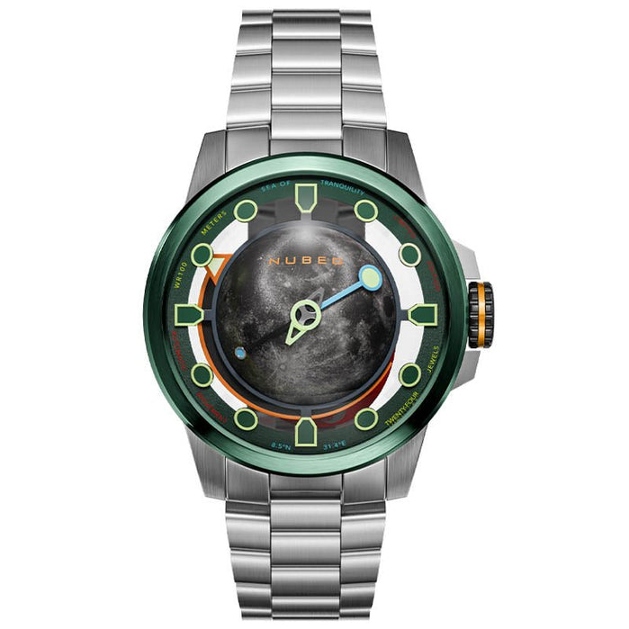 Nubeo Tranquility Automatic Quarter Green Limited Edition angled shot picture