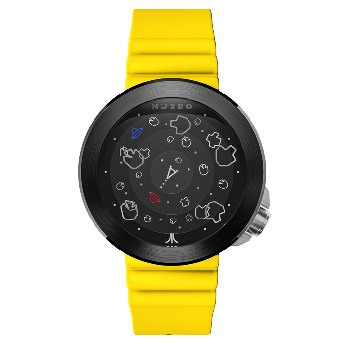 Nubeo Ventana Automatic Atari Asteroids 45th Celestial Citrine Limited Edition angled shot picture