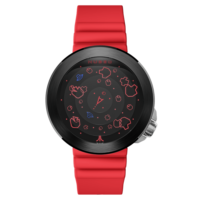 Nubeo Ventana Automatic Atari Asteroids 45th Supernova Red Limited Edition angled shot picture