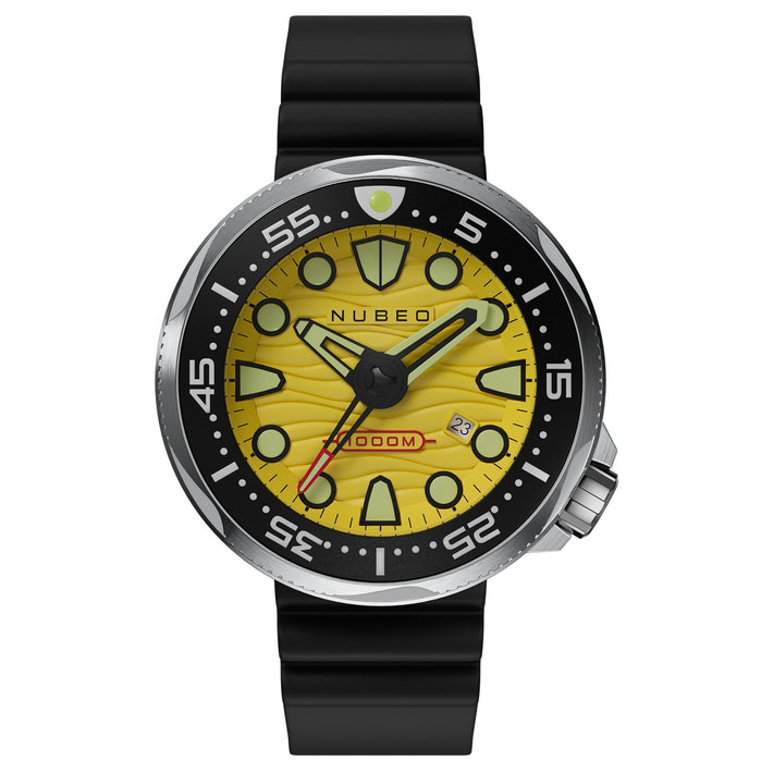 Nubeo Ventana Automatic Desert Yellow Limited Edition angled shot picture