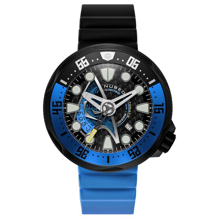 Nubeo Ventana Automatic Star Trek Starfleet Science Blue Limited Edition angled shot picture