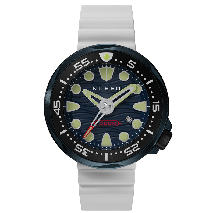 Nubeo Ventana Automatic Tidal Blue Limited Edition angled shot picture