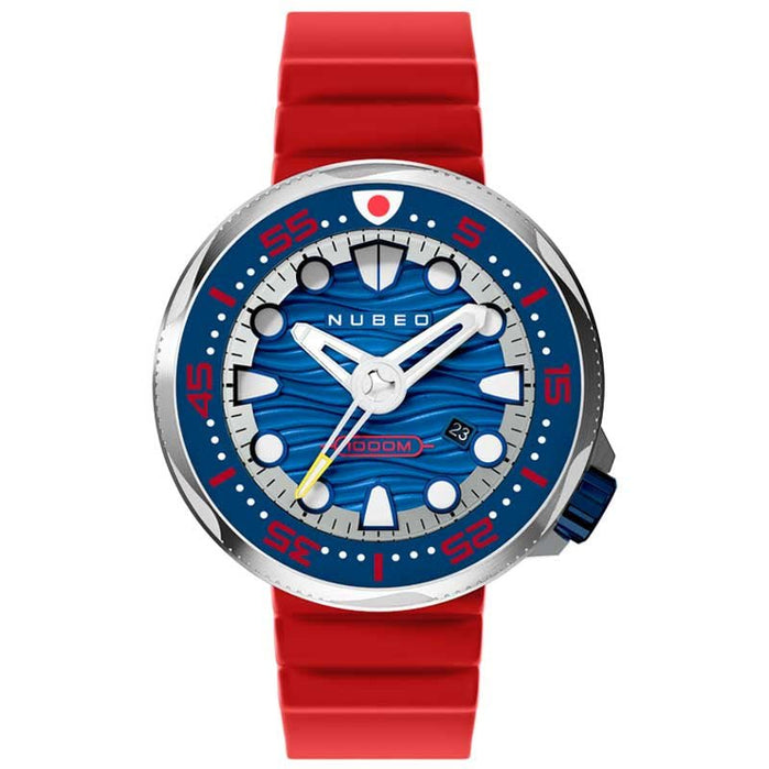 Nubeo Ventana Automatic Uncharted Blue Limited Edition angled shot picture
