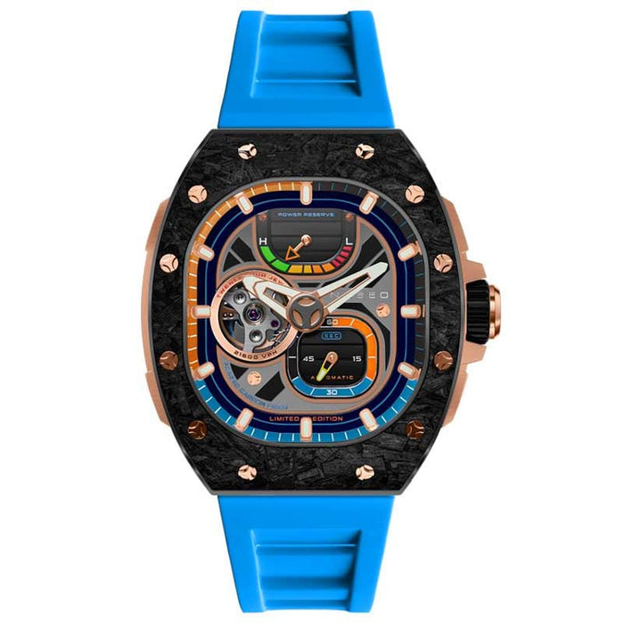 Nubeo Viper Automatic Copper Blue Limited Edition angled shot picture