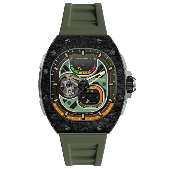 Nubeo Viper Automatic Hornet Green Limited Edition angled shot picture