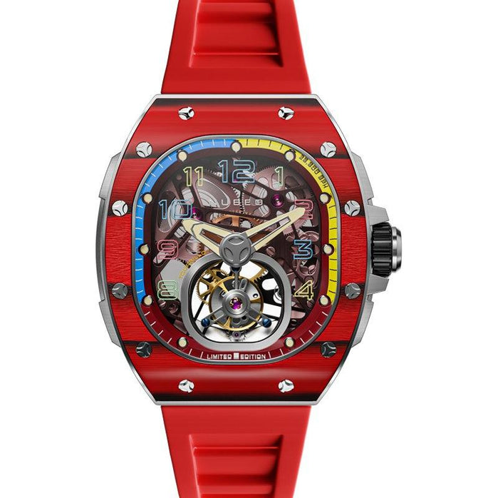 Nubeo Viper Tourbillon Limited Edition Dark Red angled shot picture