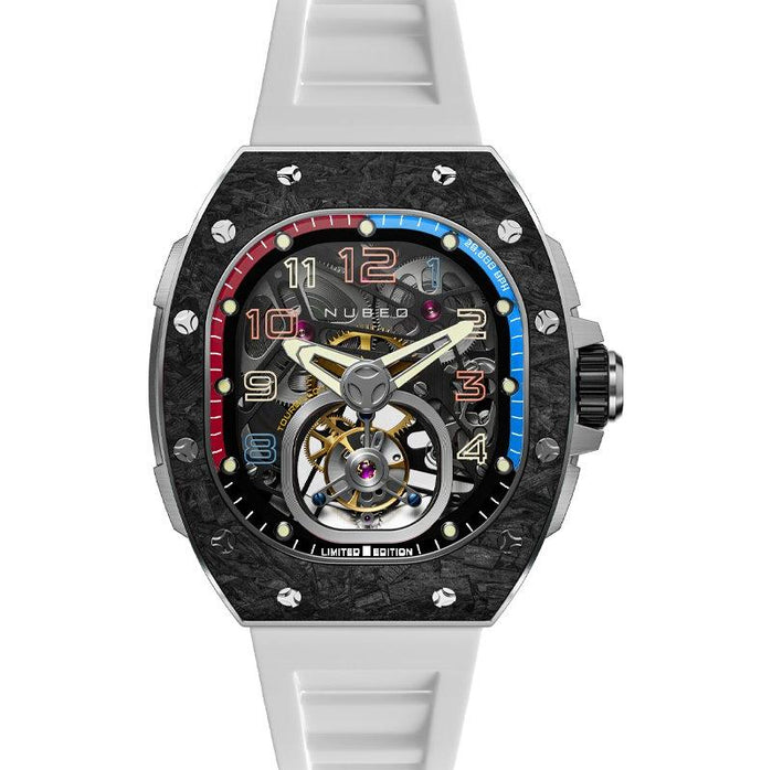 Nubeo Viper Tourbillon Limited Edition Shadow White angled shot picture