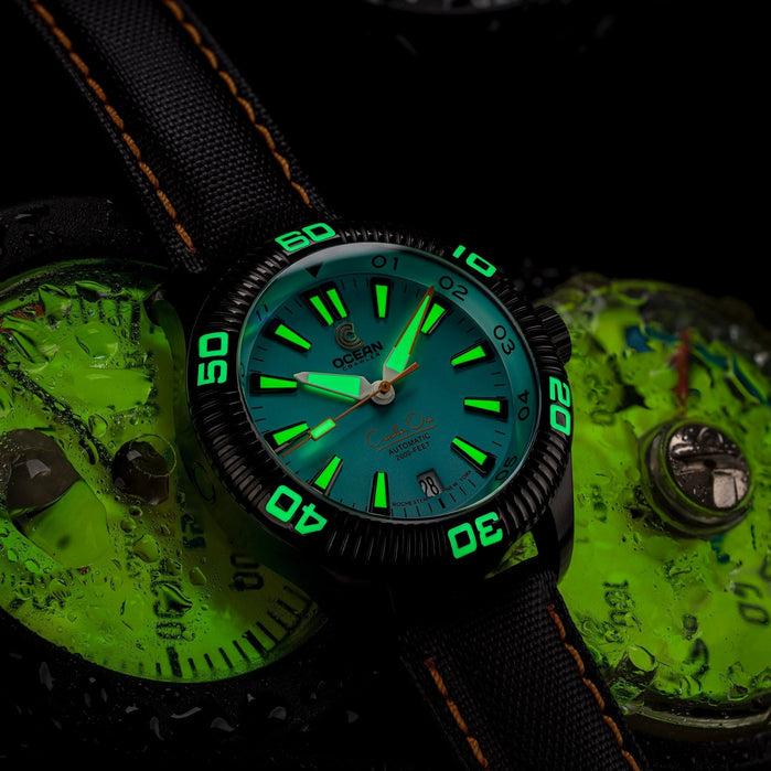 Ocean Crawler One Automatic Aqua Limited Edition angled shot picture