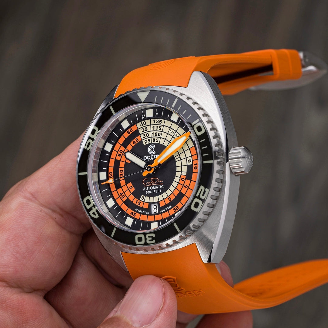 Ocean Crawler Decompression Timer Orange Black Limited Edition