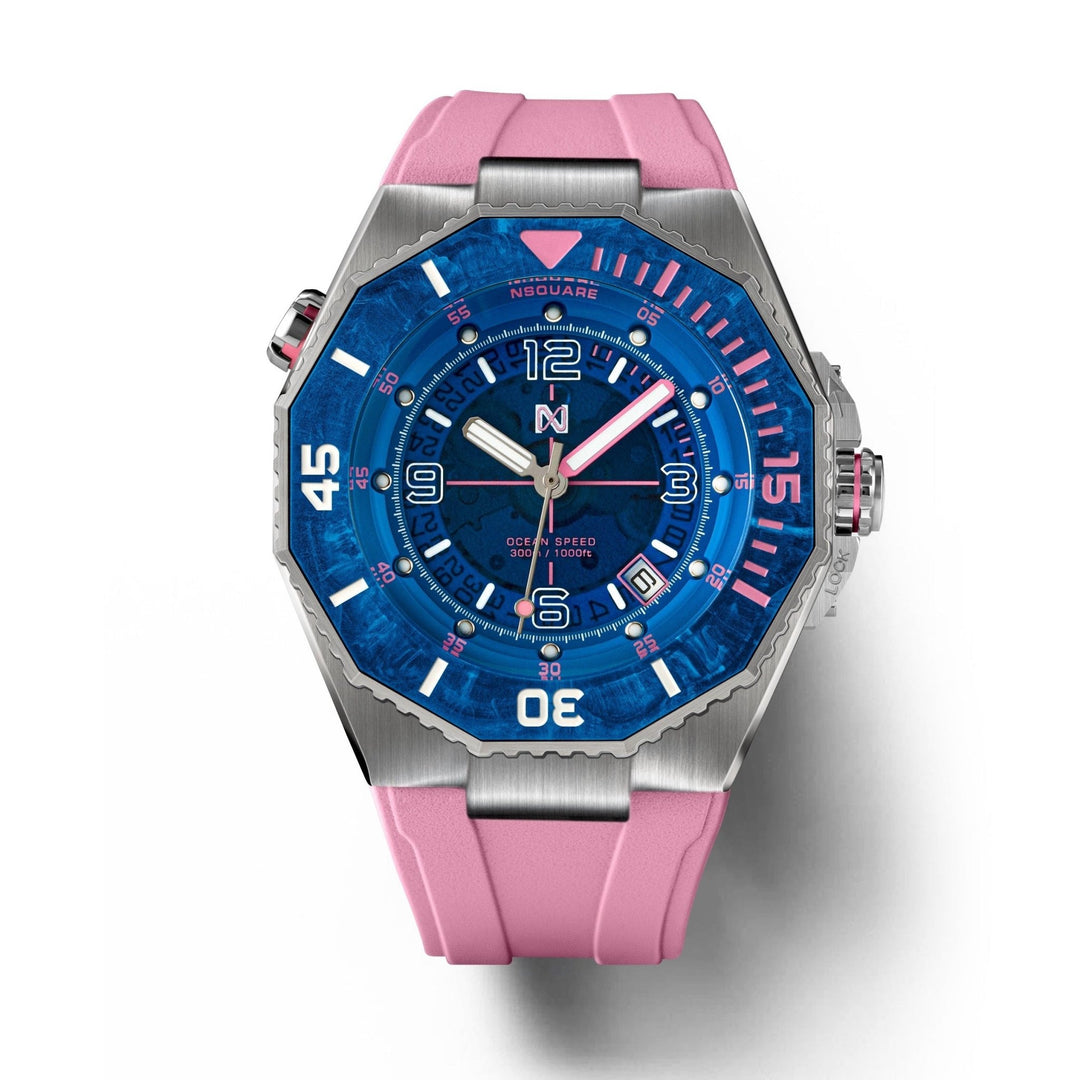 Nsquare Ocean Speed Diver Swiss Automatic 43mm Pink – Watches.com