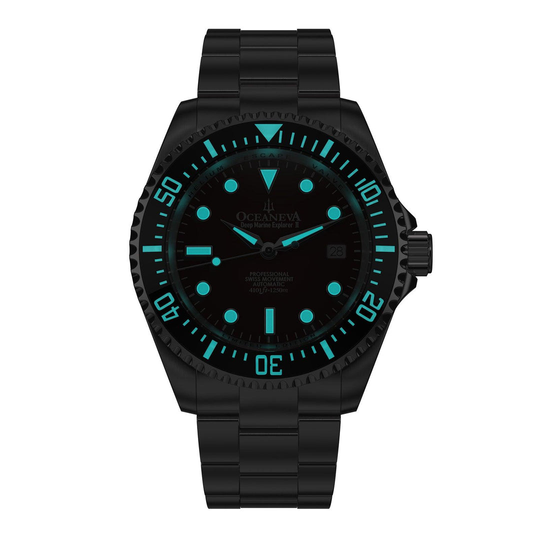 Oceaneva Deep Marine Explorer II Automatic 1250M Pro Diver Black