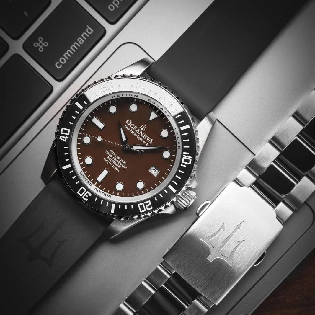 Oceaneva Deep Marine Explorer II Automatic 1250M Pro Diver Black