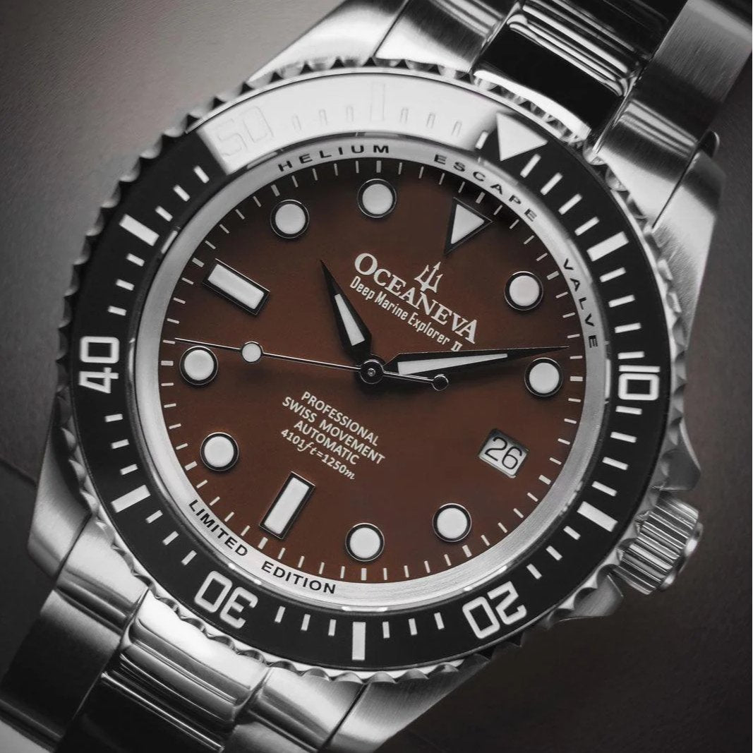 Oceaneva Deep Marine Explorer II Automatic 1250M Pro Diver Black