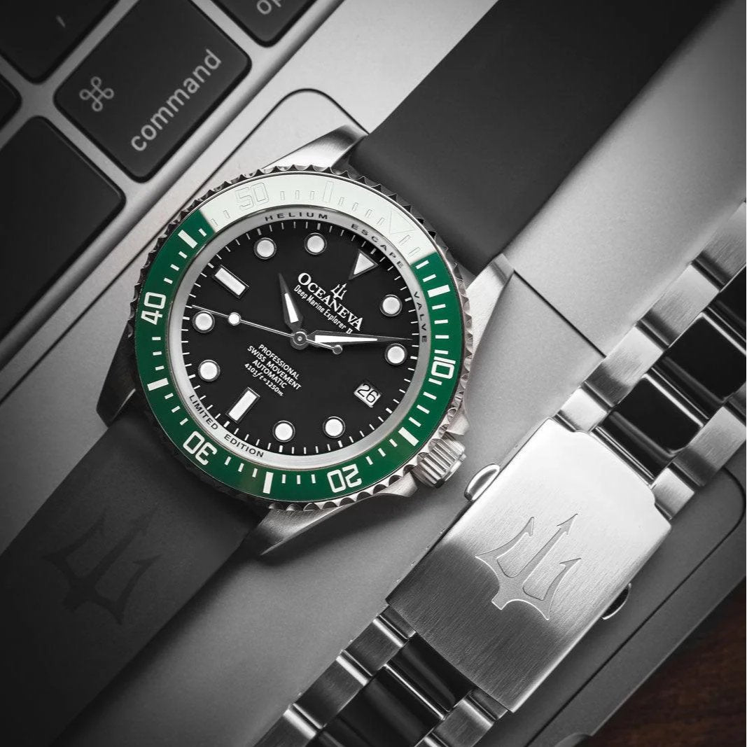 Oceaneva Deep Marine Explorer II Automatic 1250M Pro Diver Black