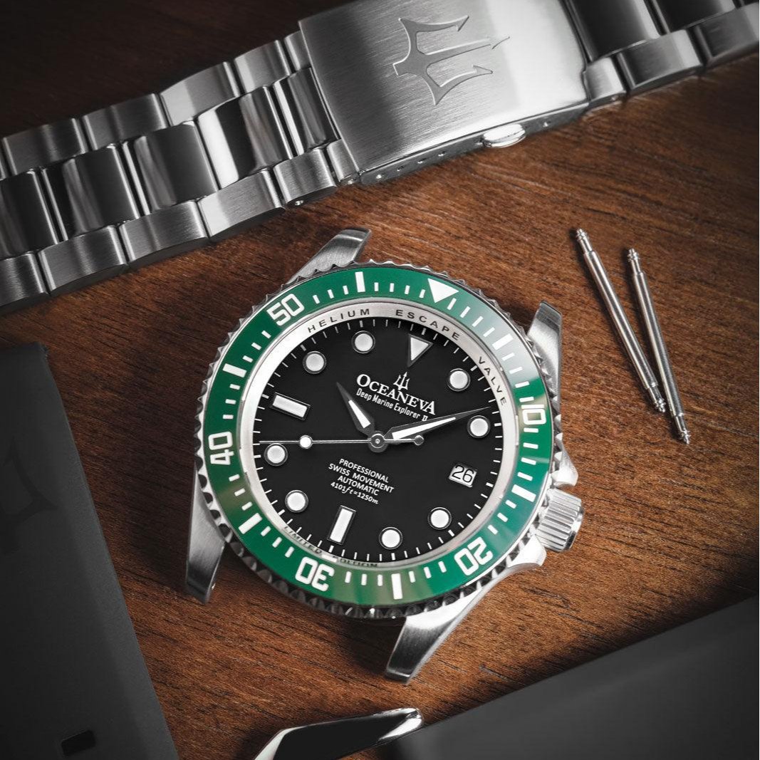 Oceaneva Deep Marine Explorer II Automatic 1250M Pro Diver Black