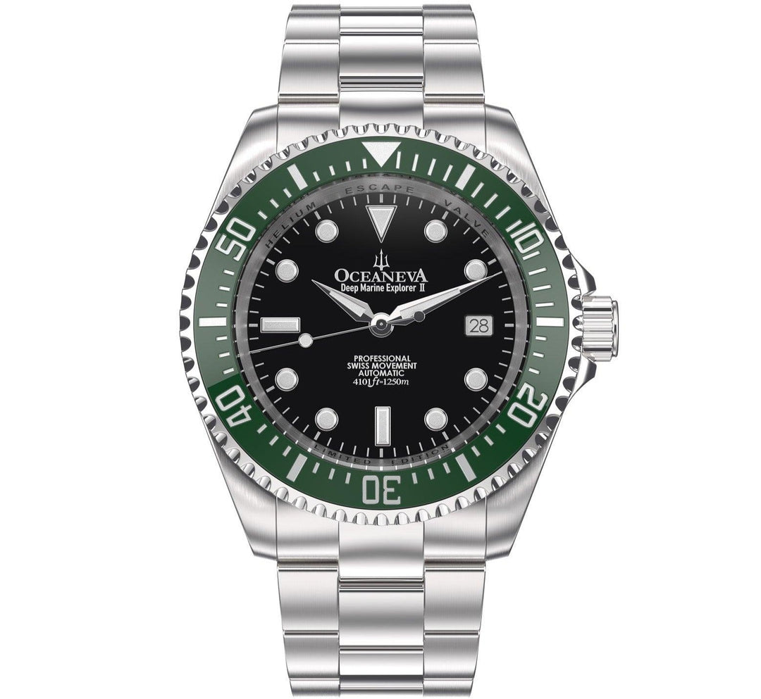 Oceaneva Deep Marine Explorer II Automatic 1250M Pro Diver Black