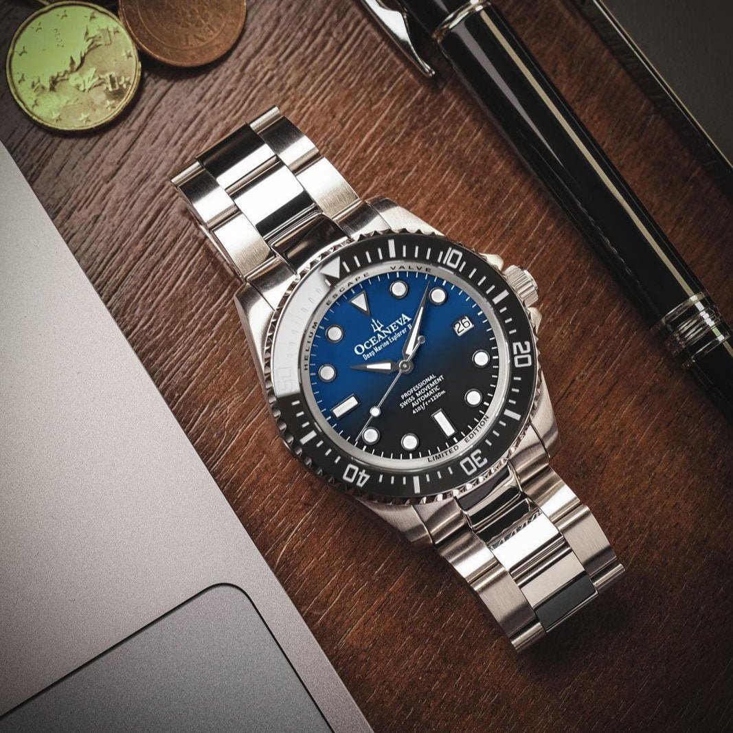 Oceaneva Deep Marine Explorer II Automatic 1250M Pro Diver Blue
