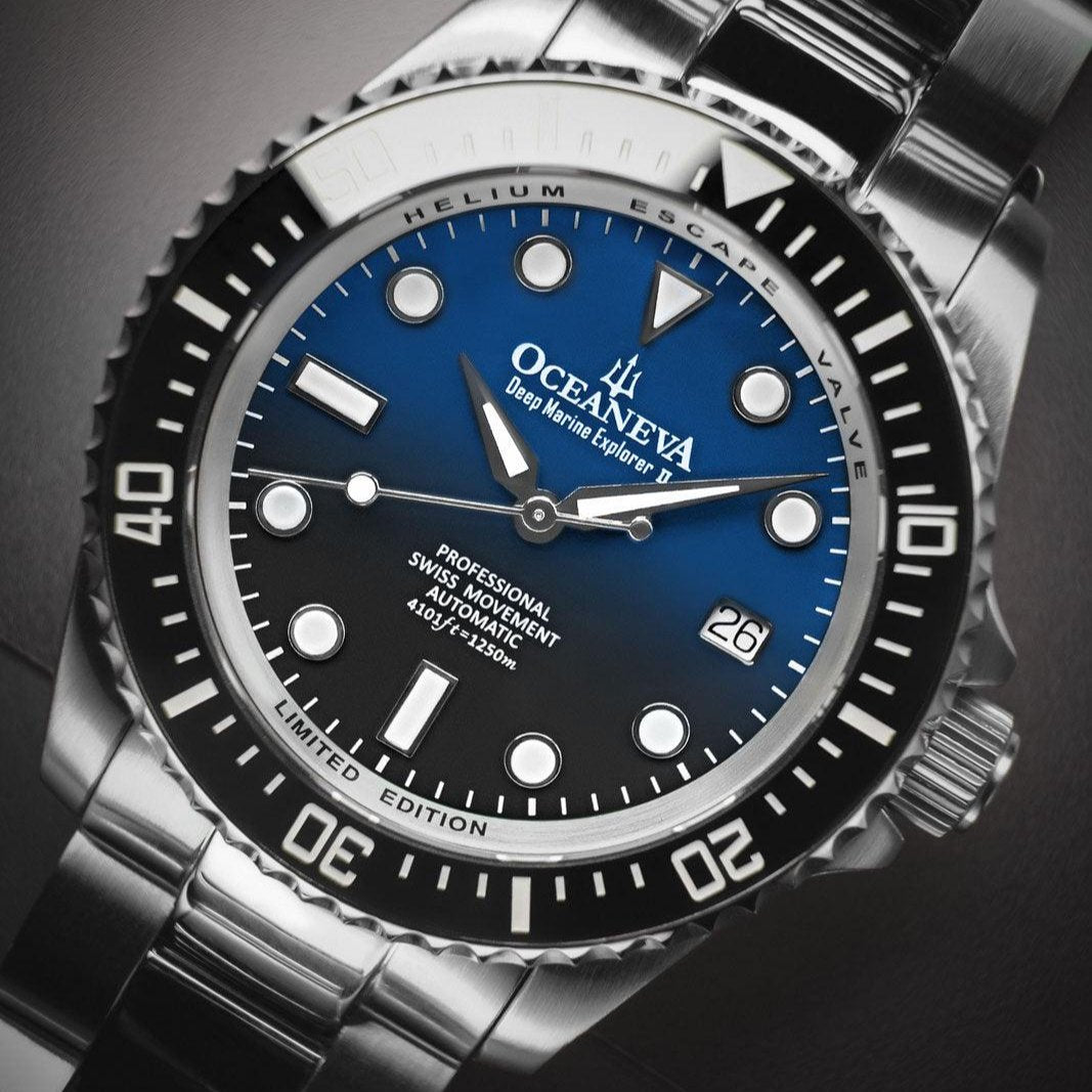Oceaneva Deep Marine Explorer II Automatic 1250M Pro Diver Blue