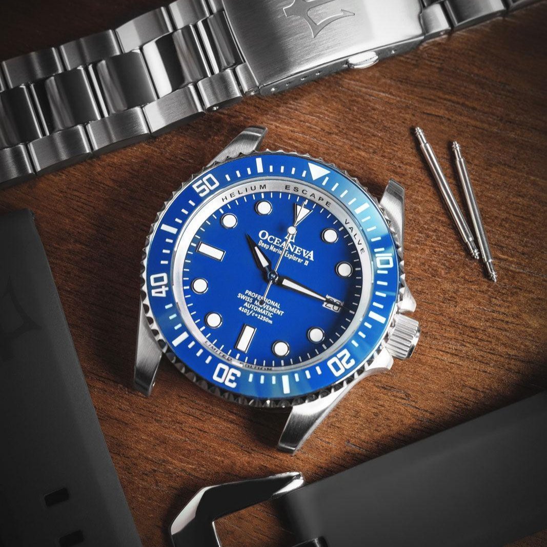Oceaneva Deep Marine Explorer II Automatic 1250M Pro Diver Blue