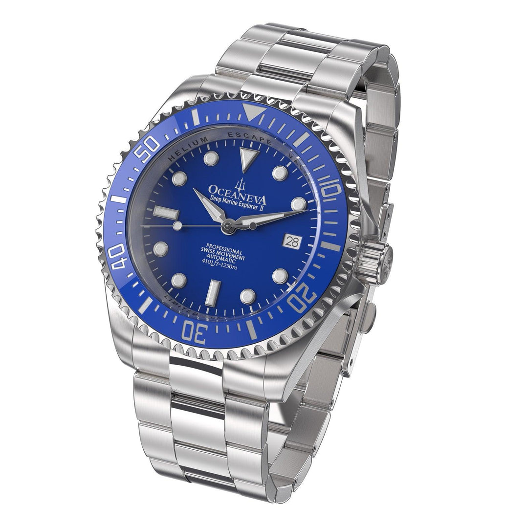 Oceaneva Deep Marine Explorer II Automatic 1250M Pro Diver Blue