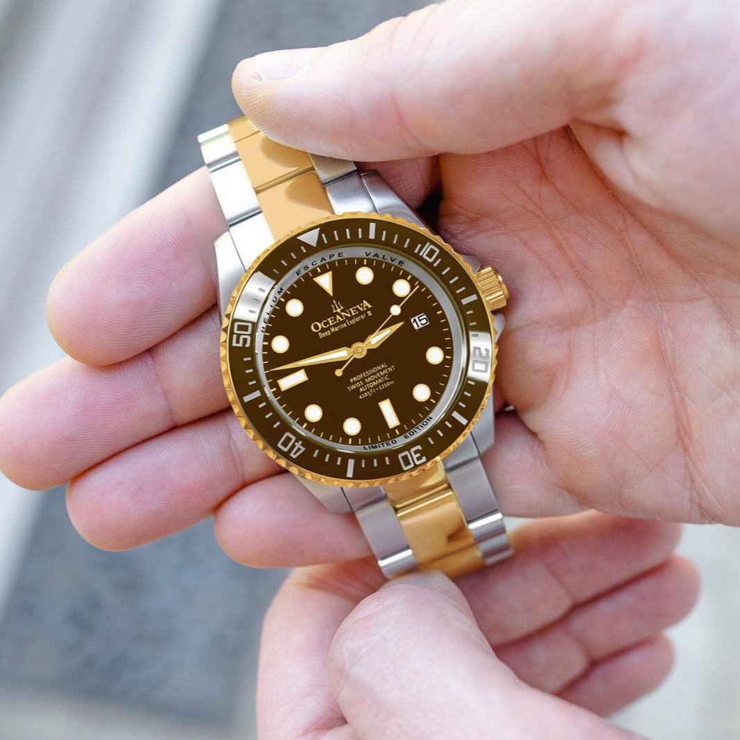 Oceaneva Deep Marine Explorer II Automatic 1250M Pro Diver Brown