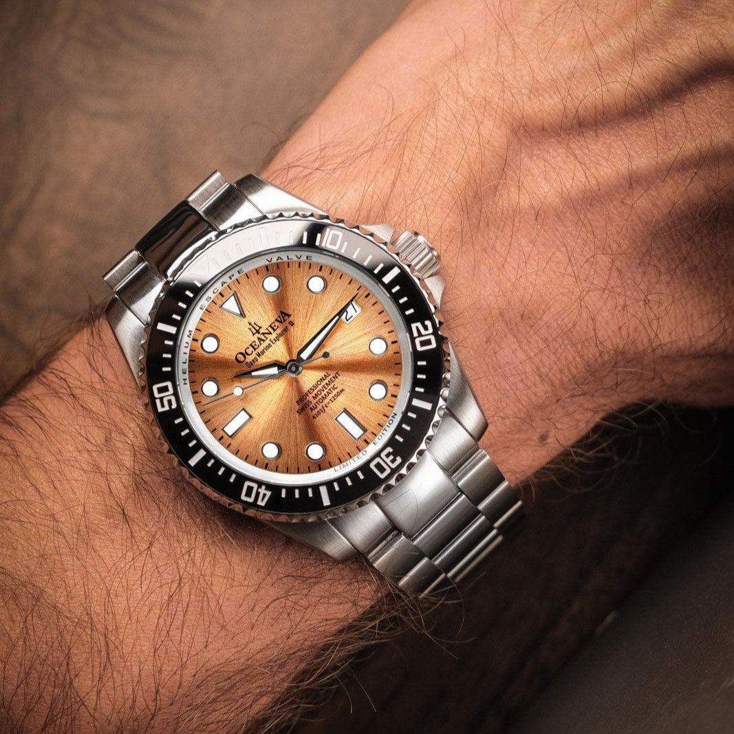 Oceaneva Deep Marine Explorer II Automatic 1250M Pro Diver Copper