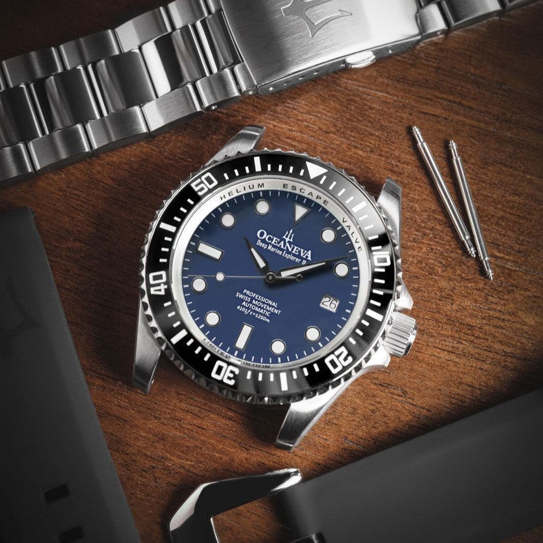 Oceaneva Deep Marine Explorer II Automatic 1250M Pro Diver Navy