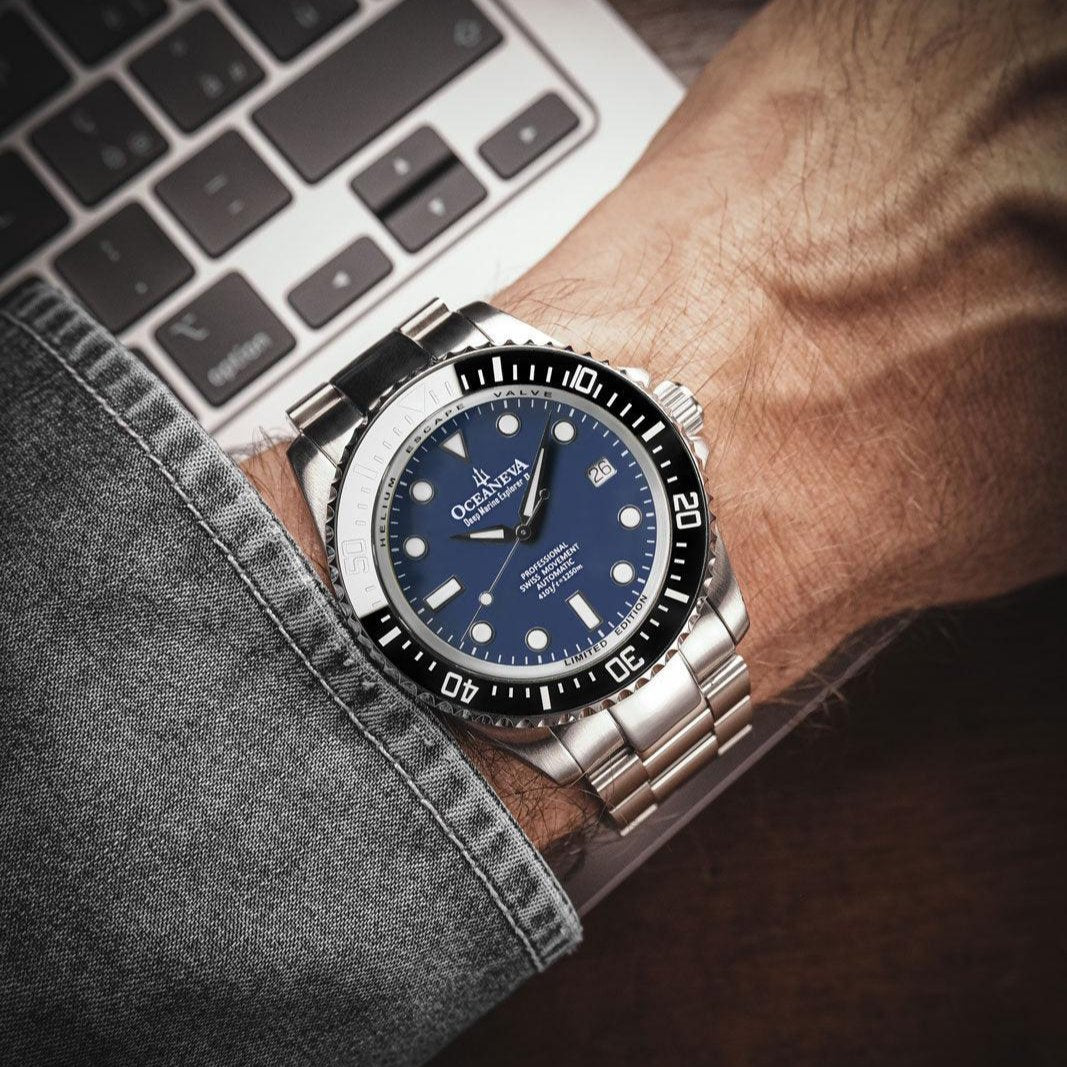 Oceaneva Deep Marine Explorer II Automatic 1250M Pro Diver Navy