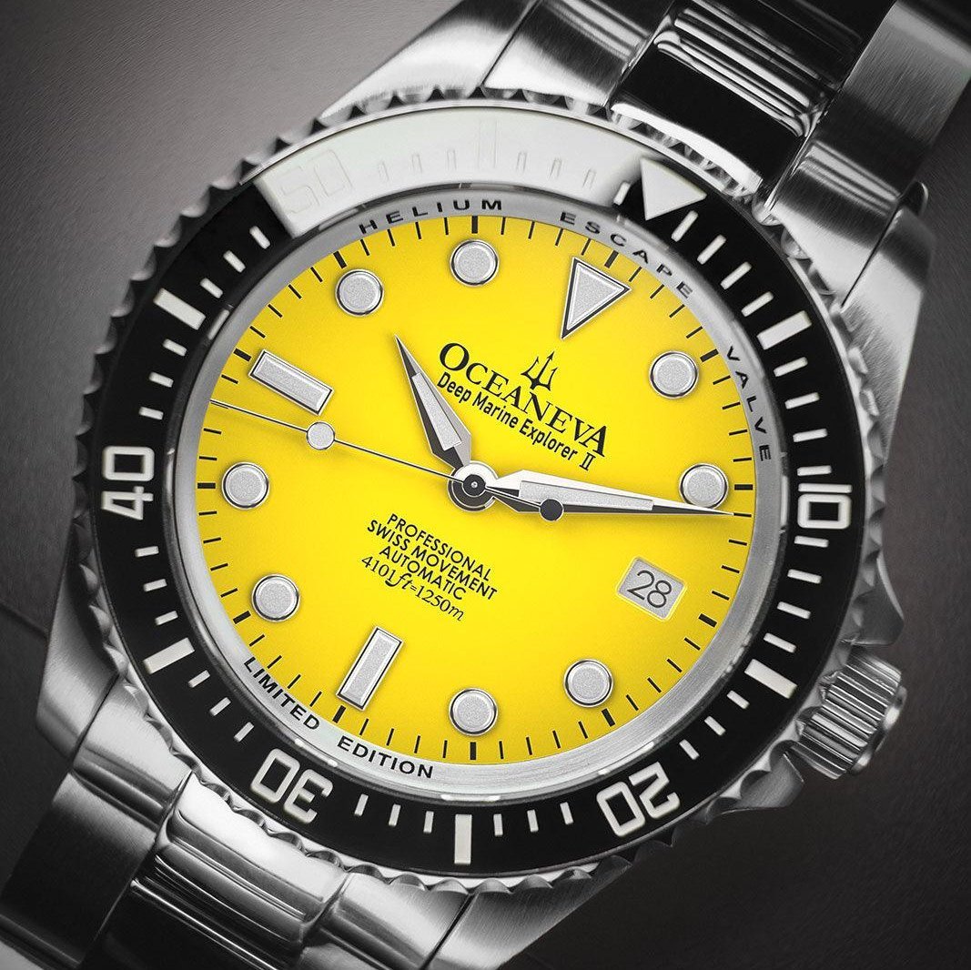 Oceaneva Deep Marine Explorer II Automatic 1250M Pro Diver Yellow