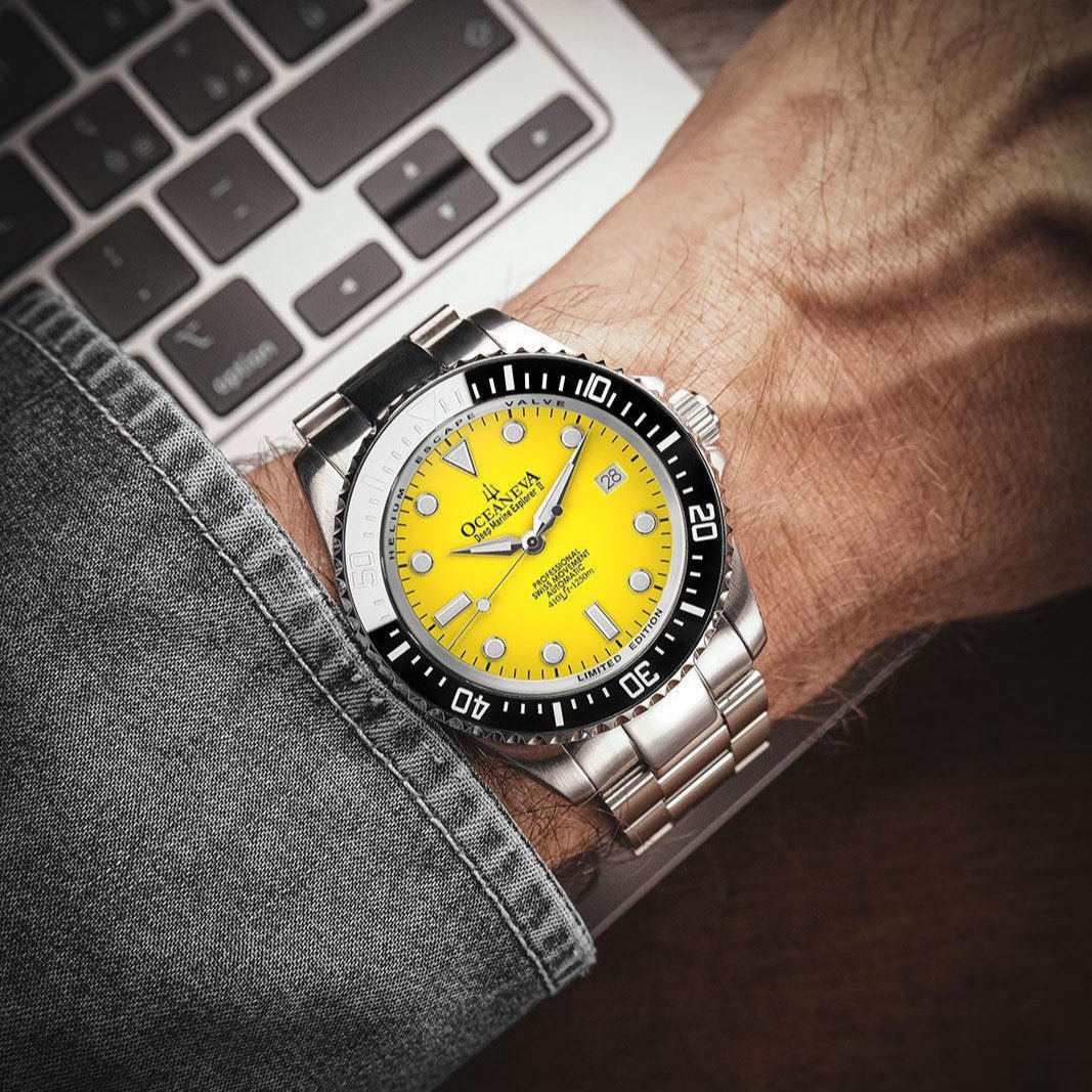Oceaneva Deep Marine Explorer II Automatic 1250M Pro Diver Yellow