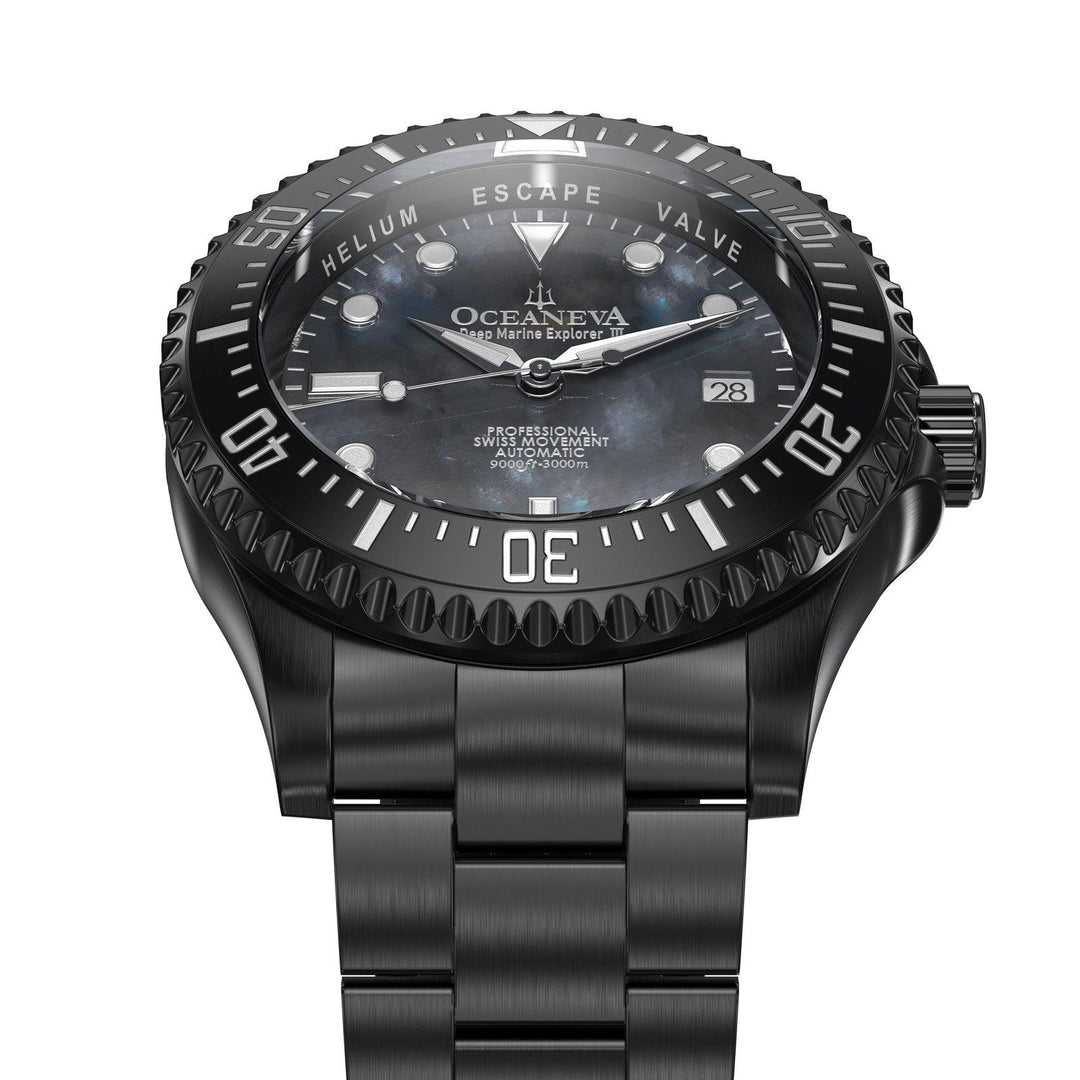 Oceaneva Deep Marine Explorer III Automatic 3000M Pro Diver Black