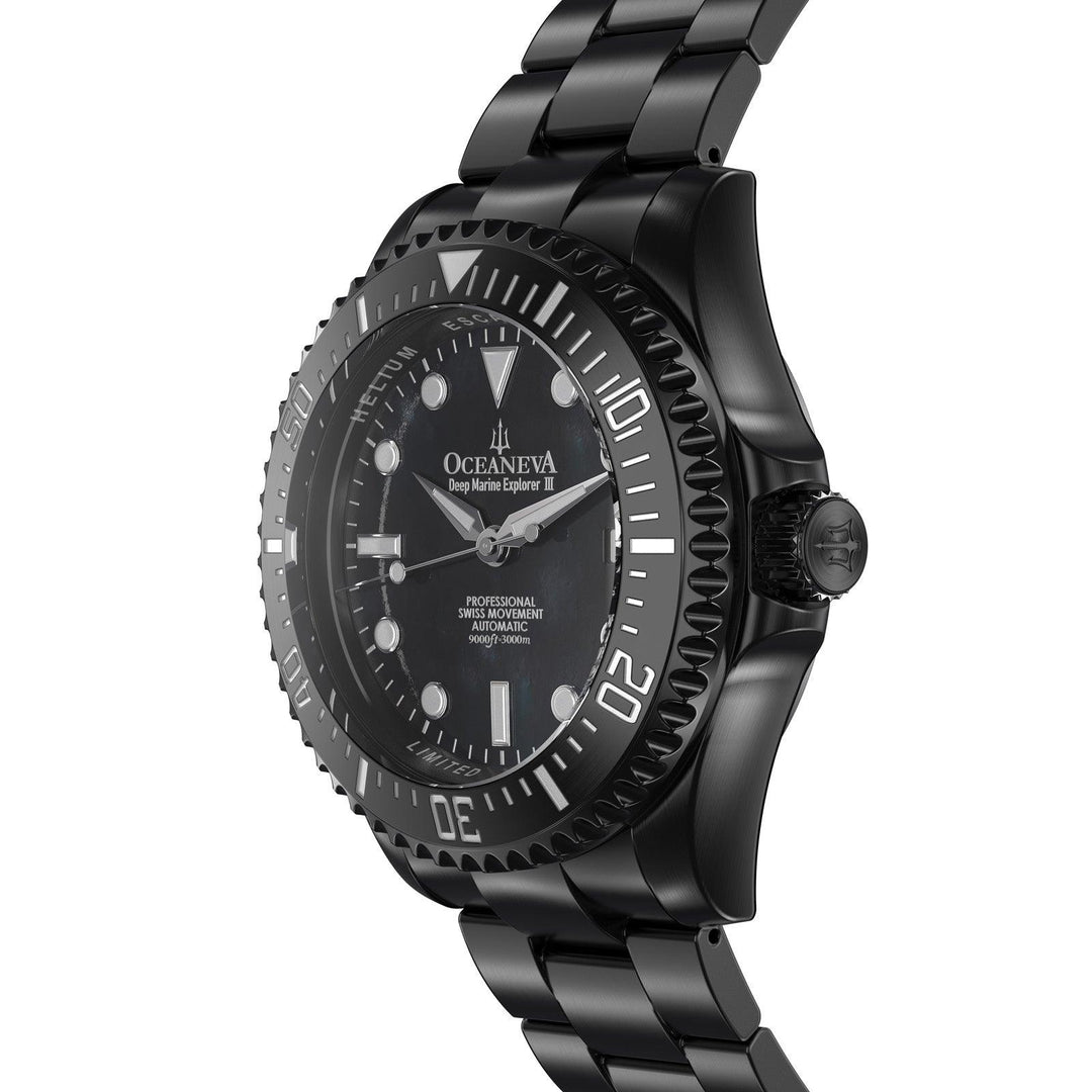 Oceaneva Deep Marine Explorer III Automatic 3000M Pro Diver Black