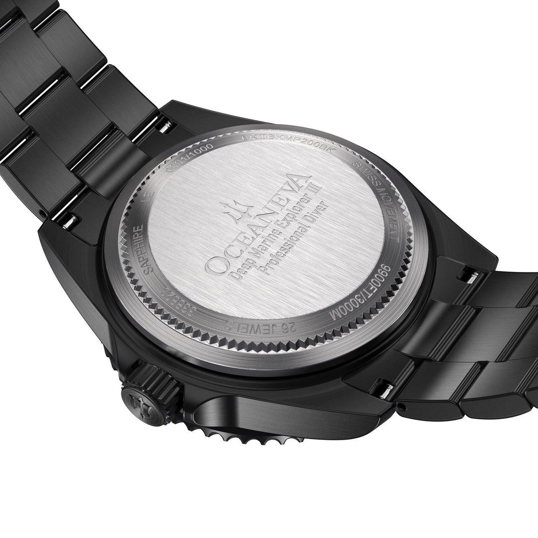 Oceaneva Deep Marine Explorer III Automatic 3000M Pro Diver Black