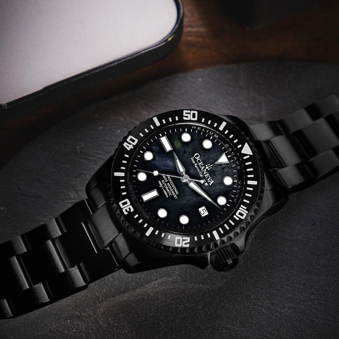 Oceaneva Deep Marine Explorer III Automatic 3000M Pro Diver Black