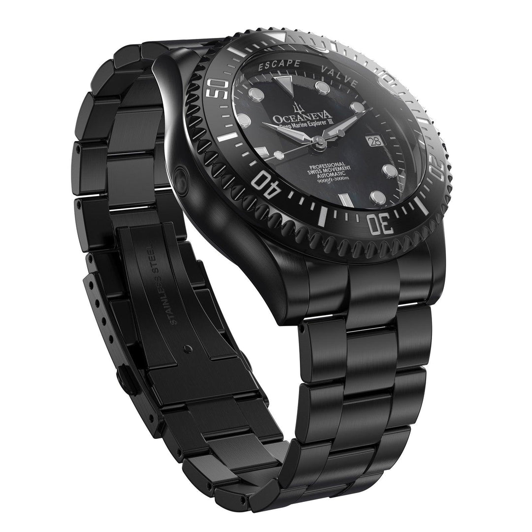 Oceaneva Deep Marine Explorer III Automatic 3000M Pro Diver Black