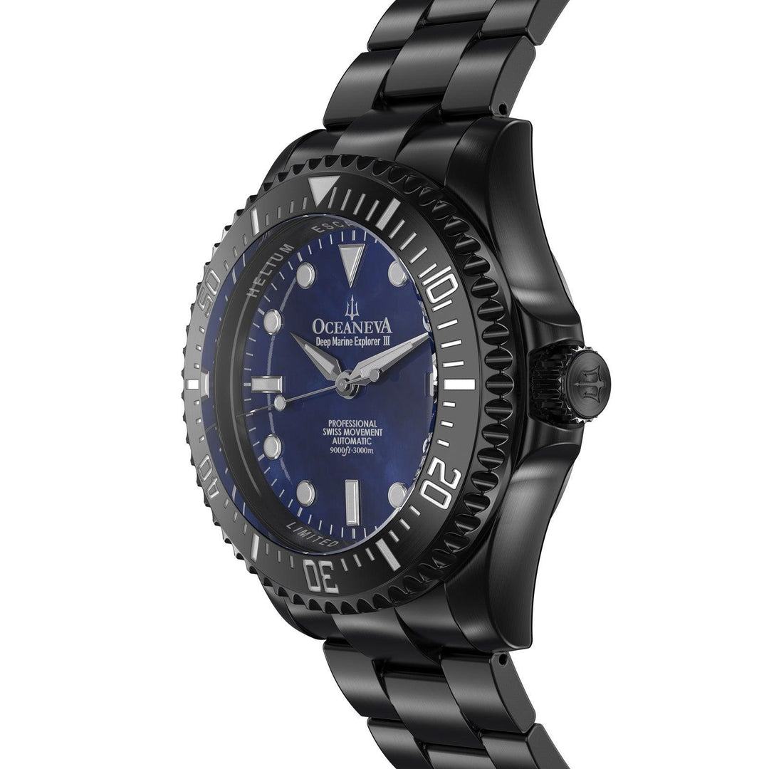 Oceaneva Deep Marine Explorer III Automatic 3000M Pro Diver Black