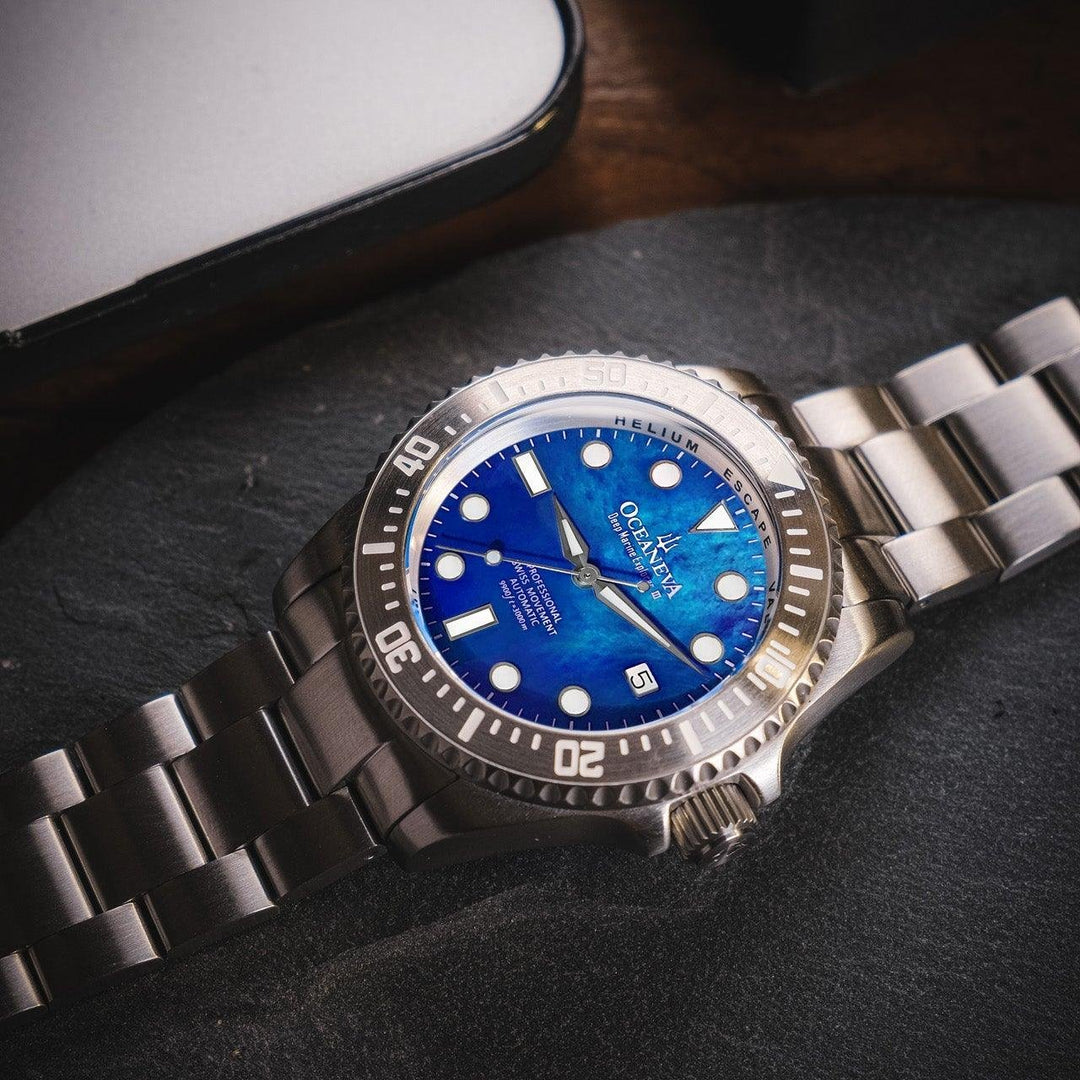 OCEAN オーシャン ヘヴィメタル Oceaneva Deep Marine Explorer III Automatic 3000M Pro Diver White