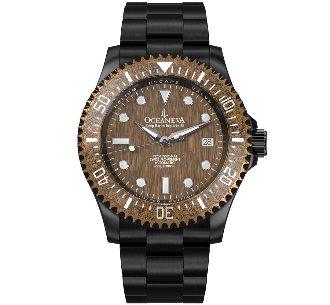 Oceaneva Deep Marine Explorer III Automatic 3000M Pro Diver Bronze