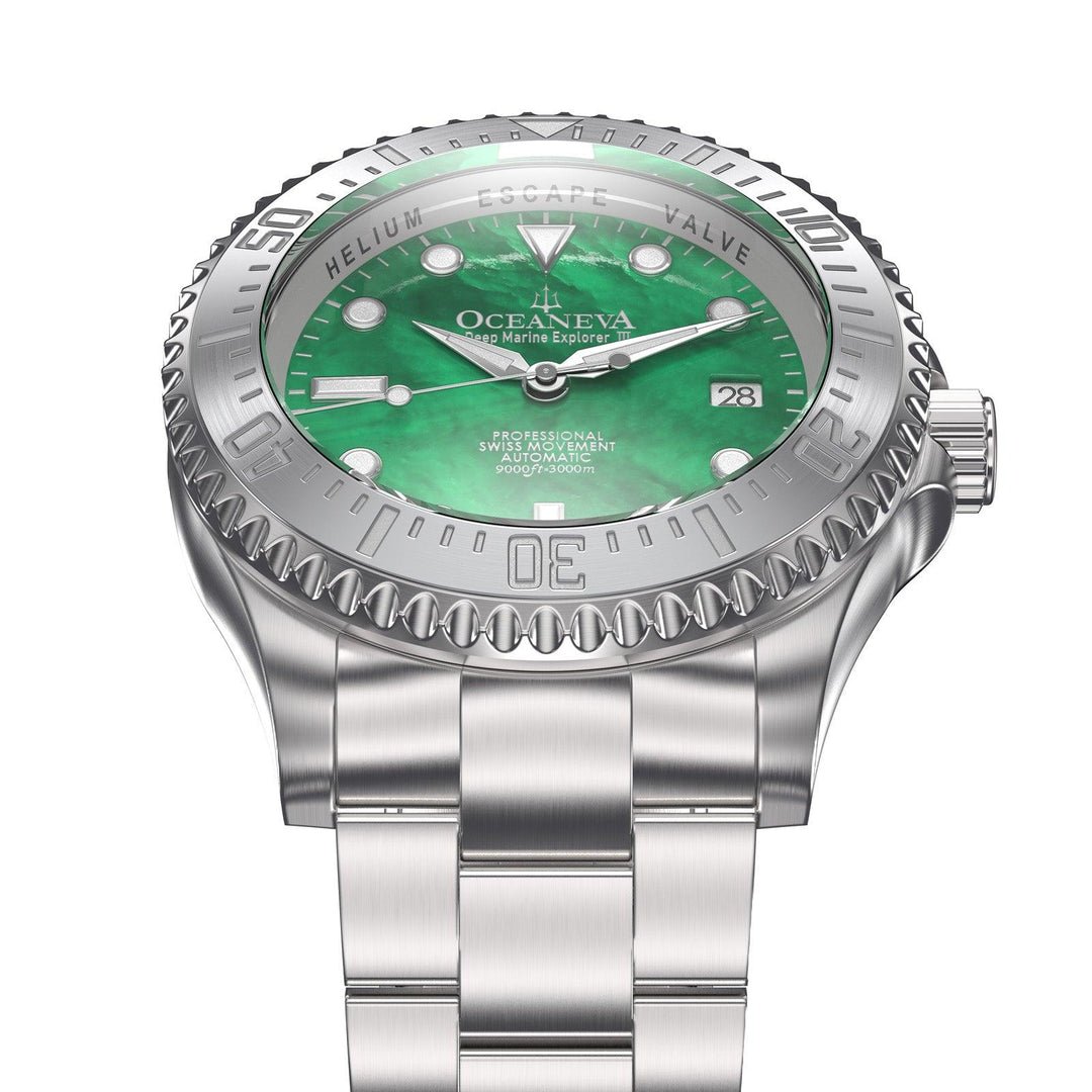 Oceaneva Deep Marine Explorer III Automatic 3000M Pro Diver Green