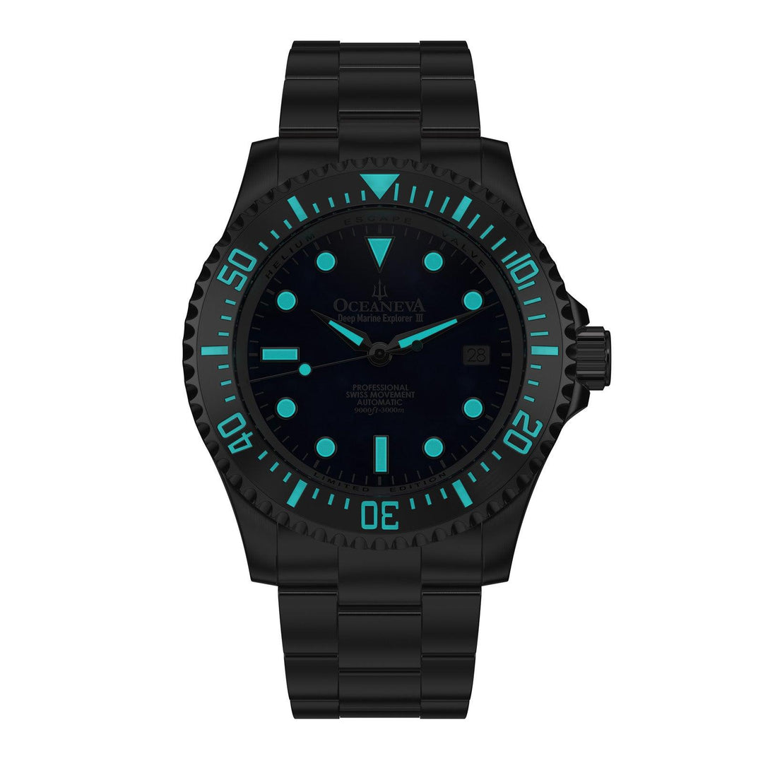 Oceaneva Deep Marine Explorer III Automatic 3000M Pro Diver Navy