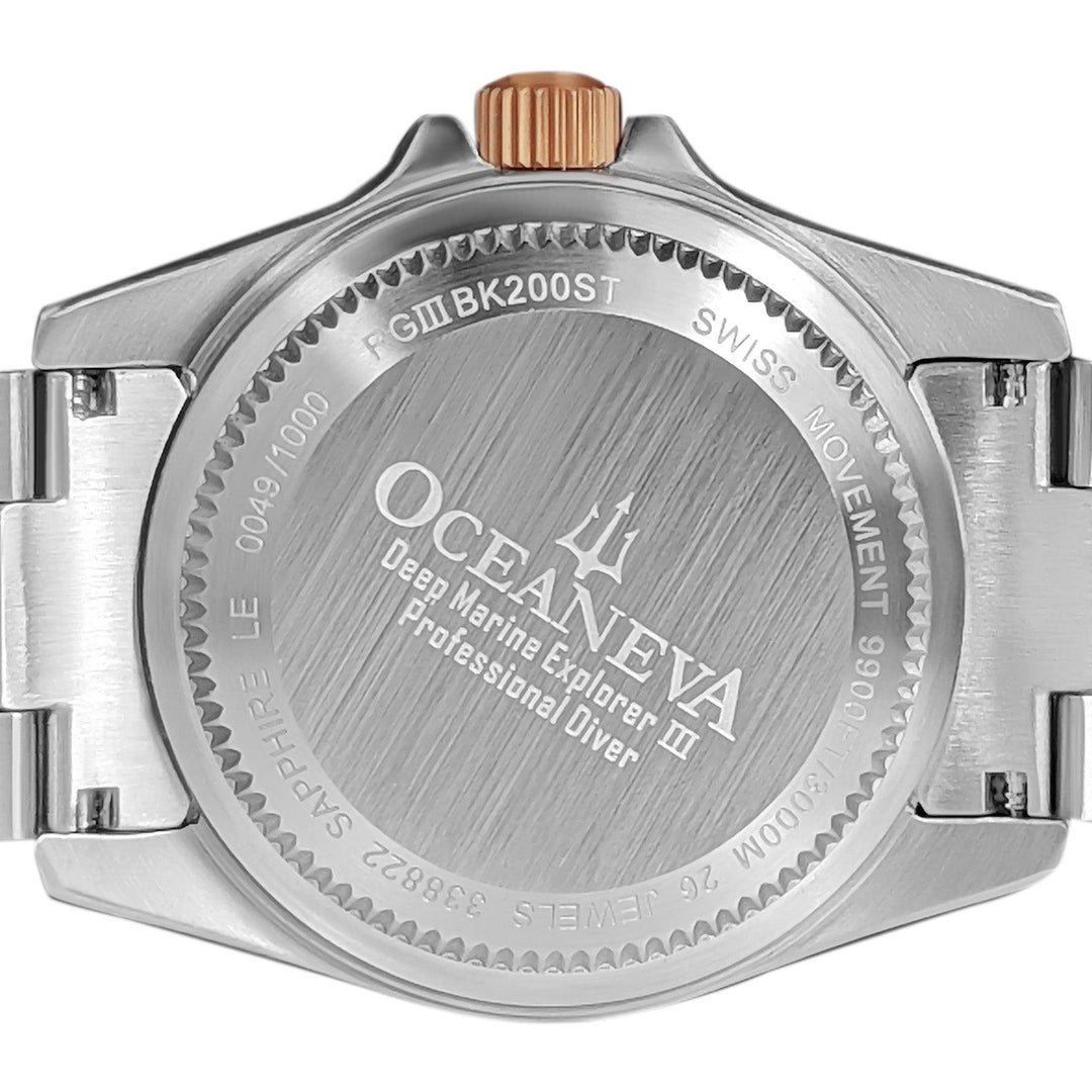 Oceaneva Deep Marine Explorer III Automatic 3000M Pro Diver Rose