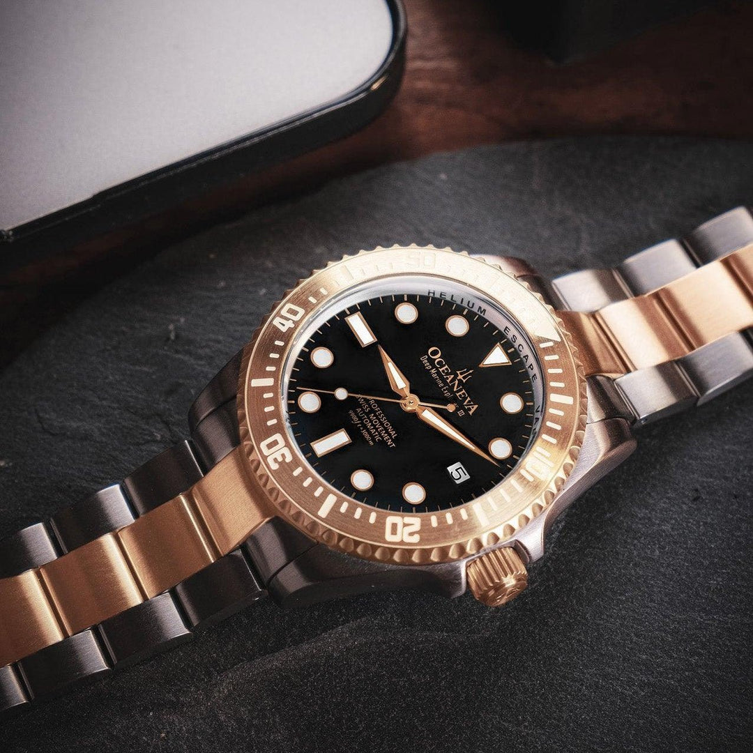 Oceaneva Deep Marine Explorer III Automatic 3000M Pro Diver Rose
