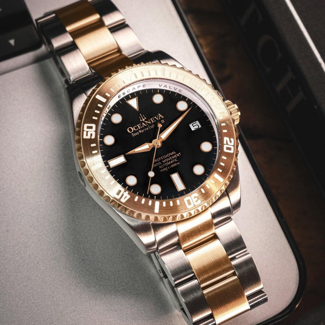 Oceaneva Deep Marine Explorer III Automatic 3000M Pro Diver Rose