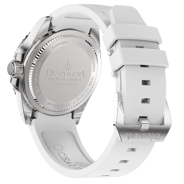 Oceaneva Deep Marine Explorer II Damascus All White Limited Edition