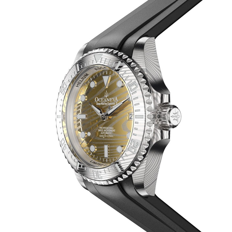 Oceaneva Deep Marine Explorer II Damascus Yellow Gold Limited Edition