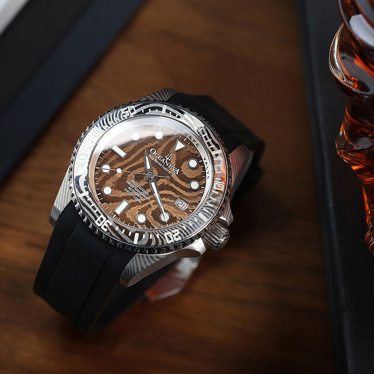 Oceaneva Deep Marine Explorer II Damascus Rose Gold Limited Edition